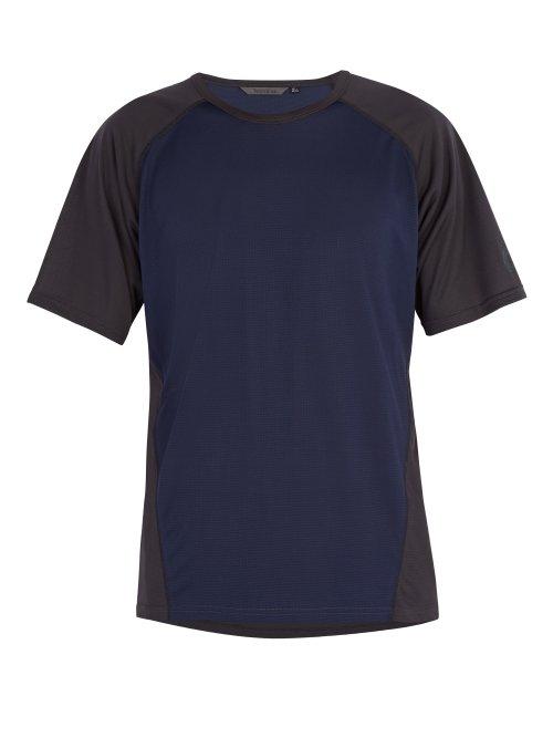 Matchesfashion.com Teton Bros - Technical Fabric Short Sleeve T Shirt - Mens - Navy Multi