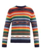 Matchesfashion.com Polo Ralph Lauren - Striped Cotton-blend Sweater - Mens - Multi