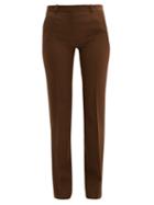 Matchesfashion.com Pallas X Claire Thomson-jonville - Fulham Wool Twill Trousers - Womens - Brown