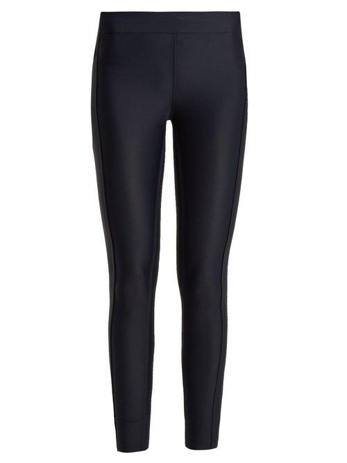 Matchesfashion.com Aeance - Performance Leggings - Womens - Dark Blue