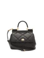 Matchesfashion.com Dolce & Gabbana - Sicily Small Quilted-leather Cross-body Bag - Womens - Black