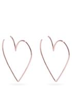 Matchesfashion.com Isabel Marant - Heart Rose-gold Hoop Earrings - Womens - Rose Gold