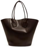 Matchesfashion.com Bottega Veneta - Basket Large Leather Tote Bag - Womens - Brown