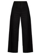 Isabel Marant Spanel Wide-leg Cotton-blend Cropped Trousers