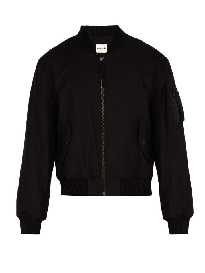 Helmut Lang Bondage Canvas Bomber Jacket