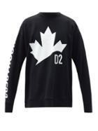 Matchesfashion.com Dsquared2 - Logo-print Cotton-jersey Sweatshirt - Mens - Black