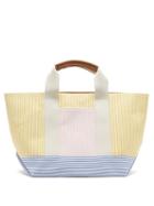Matchesfashion.com Rue De Verneuil - Tool Striped Canvas Tote Bag - Womens - Yellow Multi