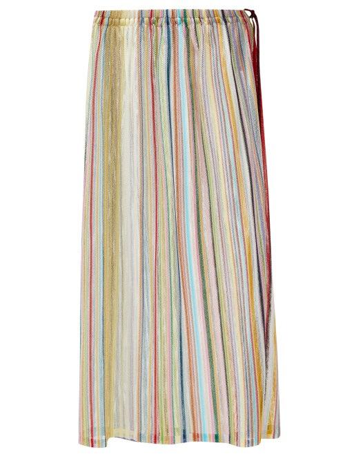 Missoni - Striped Drawstring-waist Sarong - Womens - Multi