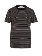 Matchesfashion.com Ami - Striped Cotton T Shirt - Mens - Black Multi