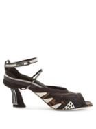 Matchesfashion.com Fendi - Freedom Panelled Neoprene Sandals - Womens - Black Brown