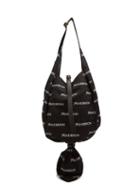 Matchesfashion.com Jw Anderson - Logo Print Knot Canvas Hobo Bag - Womens - Black Multi