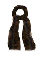 Valentino Camouflage-print Voile Scarf