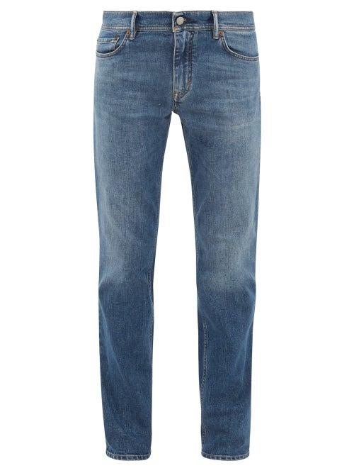 Matchesfashion.com Acne Studios - Slim Leg Cotton Blend Jeans - Mens - Mid Blue