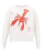 Bode - Lobster Bake-print Cotton-jersey Sweatshirt - Mens - White