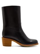 A.p.c. Paz Block-heel Leather Boots
