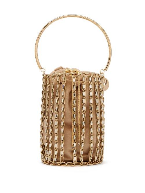 Matchesfashion.com Rosantica By Michela Panero - Kill Bill Crystal Cage Bag - Womens - Beige Multi