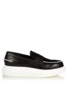 Alexander Mcqueen Leather Penny Loafers