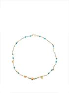 Matchesfashion.com Katerina Makriyianni - Beaded 24kt Gold-vermeil Necklace - Womens - Blue Multi