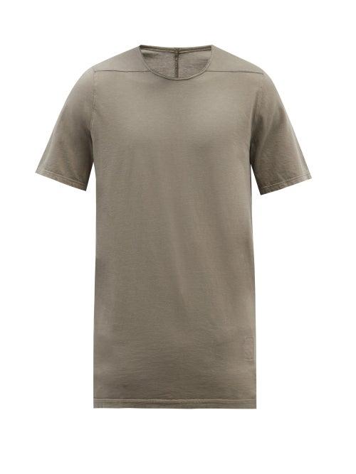 Rick Owens Drkshdw - Level Longline Cotton-jersey T-shirt - Mens - Brown