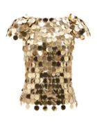 Paco Rabanne - Chainmail Top - Womens - Gold