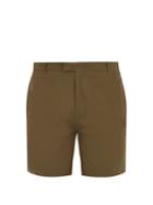 Frescobol Carioca Tailored Cotton-gabardine Shorts