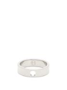 Matchesfashion.com Maison Margiela - Perforated Silver Ring - Mens - Silver