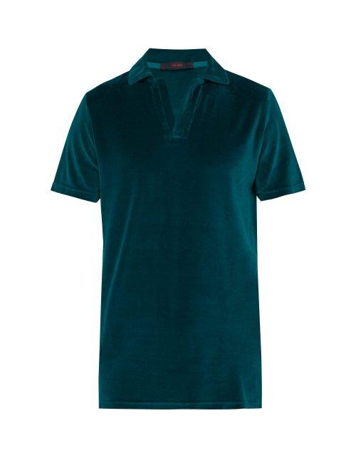 Matchesfashion.com The Gigi - Thaiti Cotton Velour Polo Shirt - Mens - Green