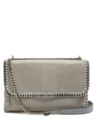 Matchesfashion.com Stella Mccartney - Falabella Faux Suede Sliding Shoulder Bag - Womens - Light Grey