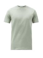 Matchesfashion.com Sunspel - Pima Cotton-jersey T-shirt - Mens - Light Khaki