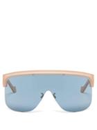 Matchesfashion.com Loewe - Show D Frame Visor Sunglasses - Womens - Pink