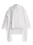Palmer/harding Point-collar Cotton-poplin Shirt
