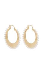 Matchesfashion.com Irene Neuwirth - Akoya Pearl And 18kt Gold Hoop Earrings - Womens - Gold