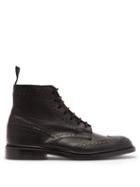 Matchesfashion.com Tricker's - Stow Grained-leather Ankle Boots - Mens - Black