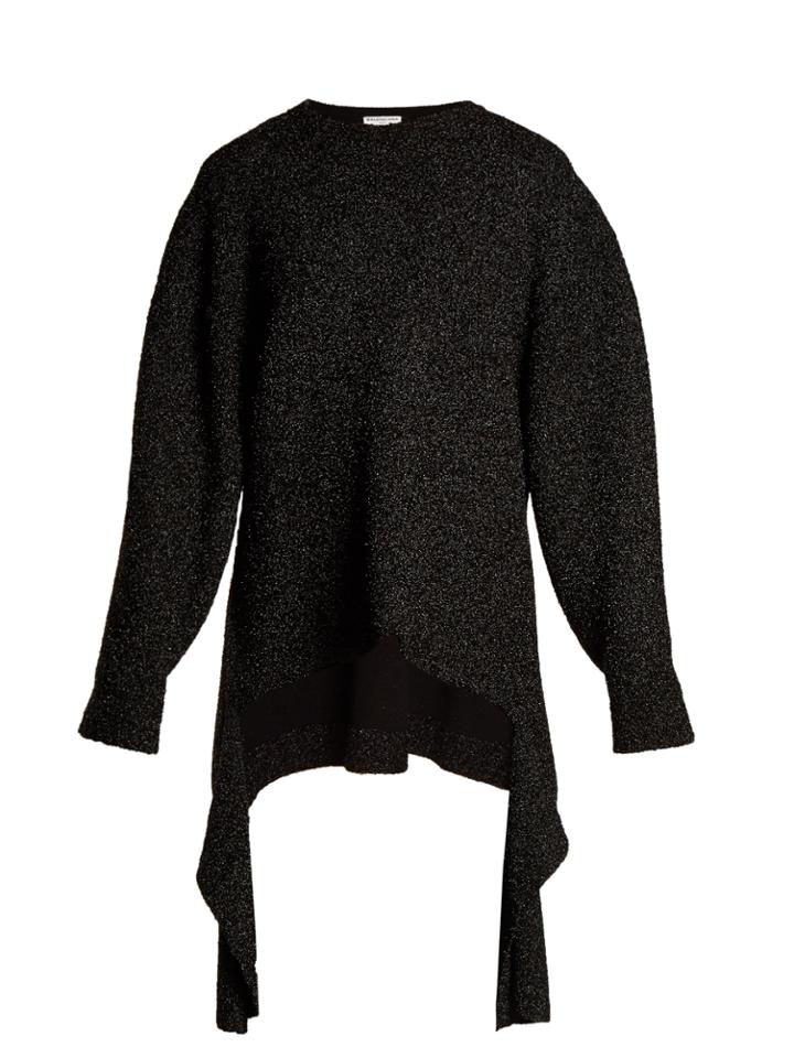 Balenciaga Extended-cuff Long-line Sweater