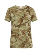 Matchesfashion.com The White Briefs - Camo Print Cotton T Shirt - Mens - Green Multi