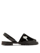 Matchesfashion.com Goya - Patent Leather Slingback Sandals - Womens - Black