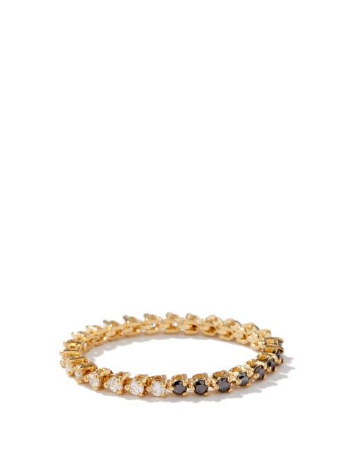 Matchesfashion.com Lizzie Mandler - Othello Diamond & 18kt Gold Ring - Womens - Yellow Gold