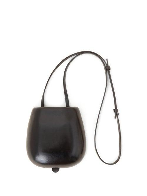 Matchesfashion.com Lemaire - Tacco Patent-leather Cross-body Bag - Womens - Black
