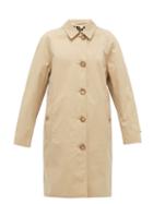 Matchesfashion.com Burberry - Leopard Print Lined Cotton Trench Coat - Womens - Beige Multi