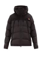 Matchesfashion.com Burberry - Rubber Logo Down Filled Padded Coat - Mens - Black
