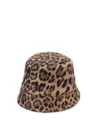Matchesfashion.com Maison Michel - Souna Leopard-print Calf-hair Bucket Hat - Womens - Leopard