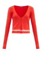 Matchesfashion.com Altuzarra - Nezu Tie Dye-print Pima-cotton Cardigan - Womens - Orange