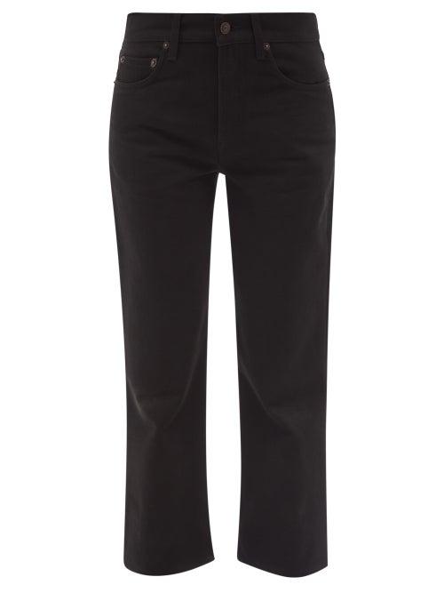 Ladies Rtw The Row - Lesley Cropped Straight-leg Jeans - Womens - Black