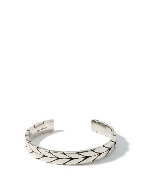 Matchesfashion.com Isabel Marant - Hip Engraved Cuff Bracelet - Mens - Silver