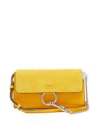 Chloé Faye Leather And Suede Cross-body Wallet Bag