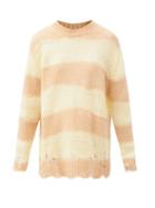 Matchesfashion.com Acne Studios - Kalia Oversized Striped Knitted Sweater - Womens - Light Yellow