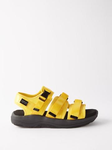 Tom Wood X Suicoke - Gga-vega Nylon And Faux-suede Sandals - Mens - Black Yellow