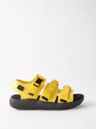 Tom Wood X Suicoke - Gga-vega Nylon And Faux-suede Sandals - Mens - Black Yellow