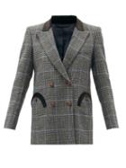 Matchesfashion.com Blaz Milano - Spina Everyday Prince Of Wales-check Blazer - Womens - Black Multi