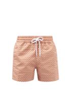 Frescobol Carioca - Sport Underwater Copacabana-print Swim Shorts - Mens - Light Orange